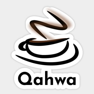 Qahwa arabic coffee Sticker